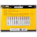 Ver imagem 7 de Jogo Formão para Entalhar Madeira com 11 Peças Cabo Madeira Vonder