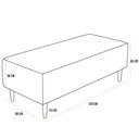 Ver imagem 4 de Kit 02 Puffs Decorativo Sala de Estar Bali W01 Pés Palito 120x50cm Pied Poule - Lyam Decor