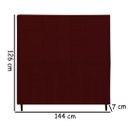 Ver imagem 2 de Cabeceira Estofada Box Casal Encosto para Cama Maveric 144x126 Marsala