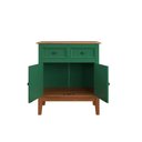Ver imagem 4 de Balcão de Madeira Maciça 2 Portas e 2 Gavetas - Cor: Verde