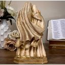 Ver imagem 5 de Imagem Sagrada Família Barroca Grande 30cm Resina Dourada