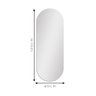 Espelho Decorativo Multiuso Lapidado Pendurador 120x40 Cm Oblongo - 4
