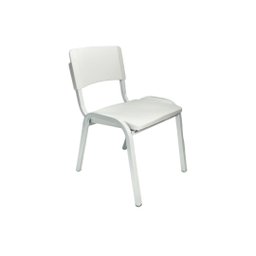 Kit 4 Cadeiras Infantil Iso Branca Brinquedoteca Escolas Ecomhome - 4