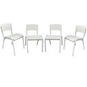 Ver imagem 2 de Kit 4 Cadeiras Infantil Iso Branca Brinquedoteca Escolas Ecomhome