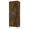 Guarda Roupa Casal Módena e Cômoda Cannes 1 Porta com Multiuso Egito Malbec – Incorplac - 5