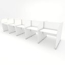 Ver imagem 3 de Espaço de Trabalho Call Center para 10 Pessoas Br 4,60m F5 Cor:branco