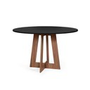 Ver imagem 1 de Mesa de Jantar Redonda 6 Lugares 120cm Montreal Preto/noronha - Straub Web