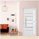 Ver imagem 2 de Porta de Alumínio Com Vidro Lado Esquerdo 210x80cm Branco WM Esquadrias