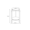 Ver imagem 6 de Kit 2 Peças com Mesa de Centro e Mesa Lateral Lizz