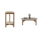 Ver imagem 2 de Kit 2 Peças com Mesa de Centro e Mesa Lateral Lizz