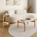 Ver imagem 1 de Kit 2 Peças com Mesa de Centro e Mesa Lateral Lizz