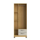 Ver imagem 6 de Guarda-Roupa 3 Portas 2 Gavetas Basic Bege