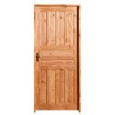 Ver imagem 1 de Kit Porta de Madeira Maciça Lado Esquerdo 210x80cm Imbuia Allo Esquadrias