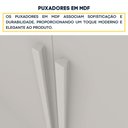 Ver imagem 7 de Guarda-Roupa Solteiro com 4 Portas e 2 Gavetas 108cm Multimóveis CR35496 Neve