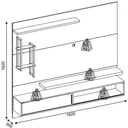 Ver imagem 2 de Painel Mila Cedro/bali Tvs até 60 Polegadas - Dj