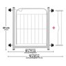 Portão de Proteção Altura 69 Cm com Prolongador 10 Cm Branco - 2