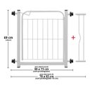 Ver imagem 2 de Portão de Proteção Altura 69 Cm com Prolongador 10 Cm Branco