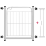 Portão de Proteção Altura 69 Cm com Prolongador 10 Cm Branco - 1
