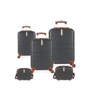 Ver imagem 1 de Conjunto de Malas de Viagem Polo King 3 Peças + 2 Frasqueiras - Luxcell - Cor Grafite