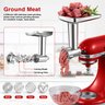 Amzchef Moedor de Carne Compatível com Kitchenaid Stand Mixer (prata) - 3