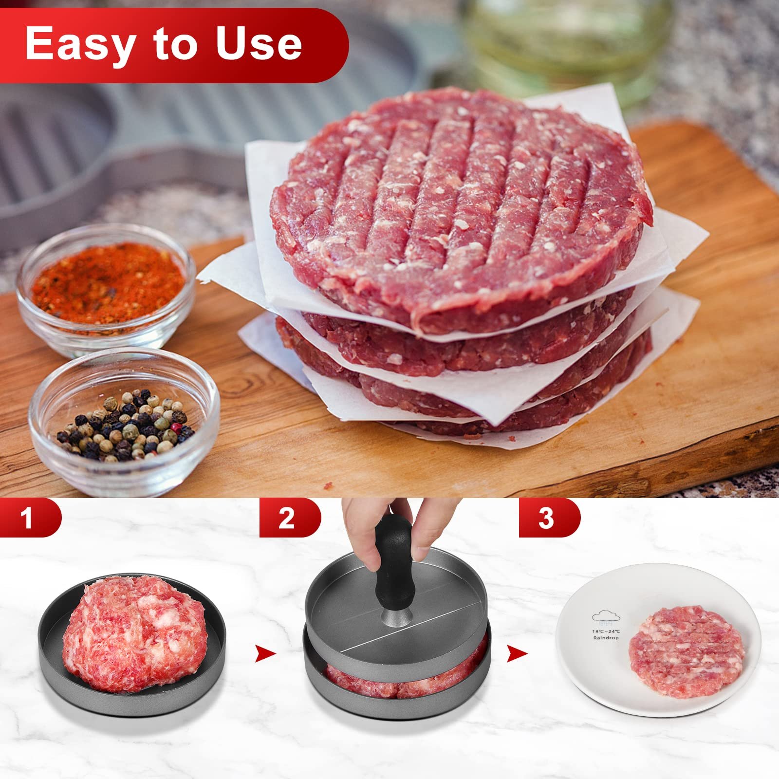 Amzchef Moedor de Carne Compatível com Kitchenaid Stand Mixer (prata) - 7