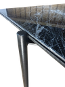 Ver imagem 3 de Mesinha Lateral Dupla com Vidro Marmorizado e Base em Ferro