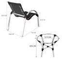 Ver imagem 4 de Conjunto de Mesa de Centro e 4 Cadeiras Garden para Área Externa