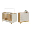Ver imagem 2 de Quarto de Bebê Cômoda 4 Gavetas e Berço Minicama 4 em 1 Levy 100% MDF Yescasa