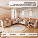 Ver imagem 6 de Quarto de Bebê Cômoda 4 Gavetas e Berço Minicama 4 em 1 Levy 100% MDF Yescasa