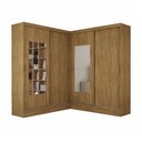 Ver imagem 2 de Closet Casal Duplo Belém 4 Portas com Espelho 4 Gavetas Carioca Móveis
