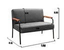 Ver imagem 5 de Conjunto Jade 2+1+1 Lugares Cor:Suede Grafite 220