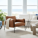 Ver imagem 4 de Kit 02 Poltronas Cadeira Versátil Serrana - Zahav Estofados:corino/boucle Marrom