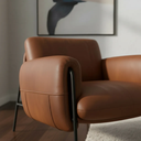 Ver imagem 2 de Kit 02 Poltronas Cadeira Versátil Serrana - Zahav Estofados:corino/boucle Marrom