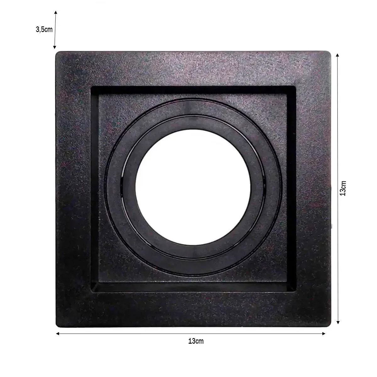 Spot Led Embutido de Teto Face Recuada Par20 Branco e Preto Pix:Preto - 2