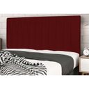 Ver imagem 2 de Cabeceira Estofada Cama Box Queen 160cm Chiara Suede Marsala