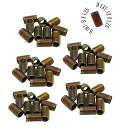 Rosca Postiça Bucha Roscada - M8x1,25 - M12x1,25 - 50 Pçs - 3