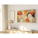 Ver imagem 1 de Quadro Decorativo N°18 160x90cm - Panorâmico Abstrato - Orgânico - Madeira Clara - Rollflex