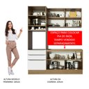 Ver imagem 6 de Armário de Cozinha Compacta 180cm Rustic/Branco Veludo Lux Madesa 01