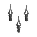 Ver imagem 1 de Kit 3 Ponteiras Ponta de Lança Ferro N07 Grade Portão Muro