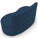 Ver imagem 6 de Sofá 2 Lugares Orgânico para Sala de Estar Living Larissa L02 Suede Azul Marinho - Lyam Decor