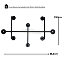 Ver imagem 5 de Cabideiro Oito Pontos Ferro Estilo Industrial Decorativo
