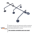 Ver imagem 4 de Cabideiro Oito Pontos Ferro Estilo Industrial Decorativo