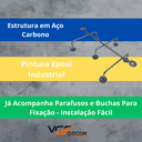 Ver imagem 2 de Cabideiro Oito Pontos Ferro Estilo Industrial Decorativo