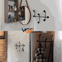 Ver imagem 7 de Cabideiro Oito Pontos Ferro Estilo Industrial Decorativo