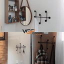 Ver imagem 7 de Cabideiro Oito Pontos Ferro Estilo Industrial Decorativo