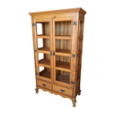 Ver imagem 2 de Cristaleira Madeira de Demolição 2 Portas 2 Gavetas e Pés Luiz XV Sudeste Rústico