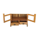 Ver imagem 3 de Cristaleira Madeira de Demolição 2 Portas 2 Gavetas e Pés Luiz XV Sudeste Rústico