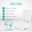 Ver imagem 4 de Tampa de Vaso Sanitário Decorado Lirio Branco para Bacia Fiori