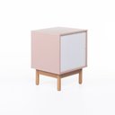 Ver imagem 5 de Mesa de Cabeceira Kaki 2 Gavetas 58 Cm X 43 Cm X 40 Cm Rosa Sakura