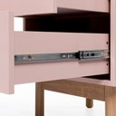 Ver imagem 7 de Mesa de Cabeceira Kaki 2 Gavetas 58 Cm X 43 Cm X 40 Cm Rosa Sakura